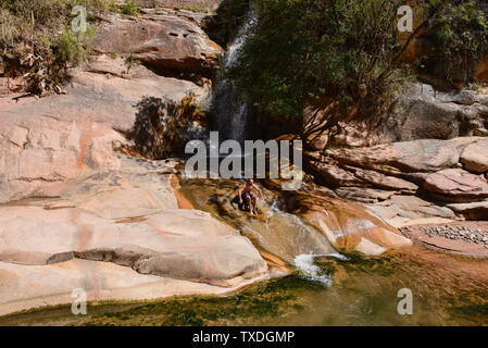 Trekking in der schönen Torotoro Canyon, Torotoro, Bolivien Stockfoto