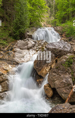 Poellat Schlucht in Schongau in der Nähe von Schloss Neuschwanstein, Bayern, Deutschland Stockfoto