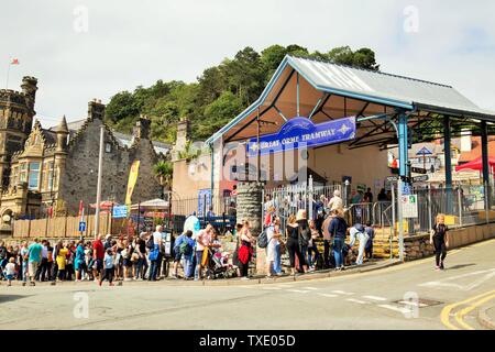 Straßenbahn Great Orme, Llandudno, Wales, Vereinigtes Königreich Stockfoto