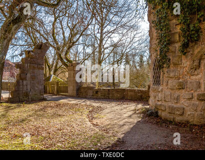 Eindruck von Kirchberg an der Jagst eine Stadt in Süddeutschland Stockfoto