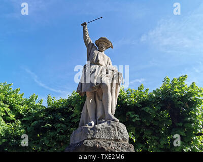 William Tell statue Skulptur in Lugano detail Stockfoto