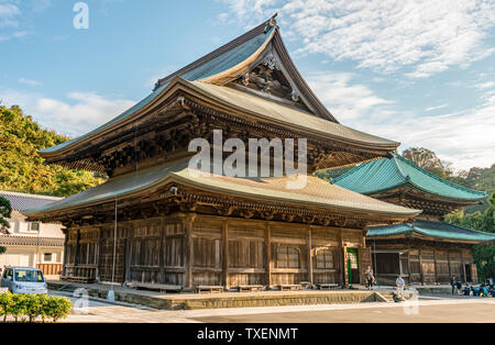 Hatto Hall am Kencho-ji Tempel, Kamakura, Kanagawa, Japan Stockfoto