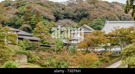 Zen-Garten im Engaku-ji Tempel in Kamakura, Japan Stockfoto