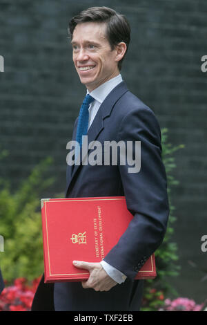 London, Großbritannien. 25. Juni 2019. Rory Stewart Staatssekretär für internationale Entwicklung kommt in der Downing Street für die wöchentliche Kabinettssitzung. Credit: Amer ghazzal/Alamy leben Nachrichten Stockfoto