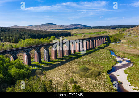 Großes Wasser der Flotte Viadukt, in der Nähe der Pförtnerloge der Flotte, Dumfries and Galloway, Schottland Stockfoto