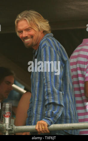 Virgin Records Vorsitzende Sir Richard Branson besucht die Jungfrau Festival am Pimlico Raceway in Baltimore, Maryland, am 4. August 2007. (UPI Foto/Alexis C Glenn) Stockfoto