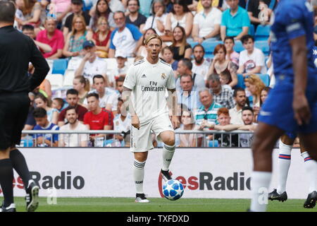 Madrid, Spanien. 23. Juni 2019. Guti (Real) Fußball: Freundlich 'Corazon Classic-Match 2019" zwischen Real Madrid Leyendas 5-4 Chelsea Legenden im Santiago Bernabeu in Madrid, Spanien. Credit: mutsu Kawamori/LBA/Alamy leben Nachrichten Stockfoto