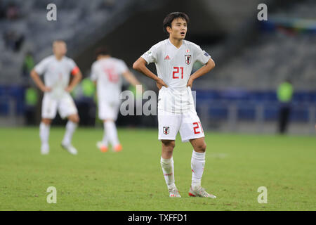 Takefusa Kubo (JPN), 24. Juni 2019 - FUSSBALL: Copa America 2019, Gruppe C Match zwischen Ecuador 1-1 Japan im Estadio Mineirao in Belo Horizonte, Brasilien. (Foto von Lba) Stockfoto