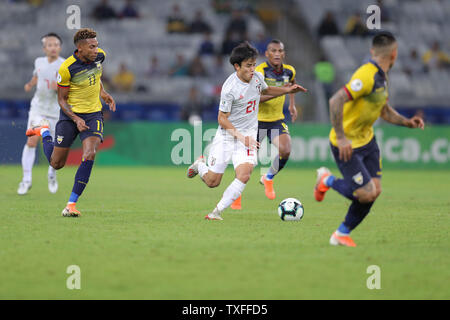 Takefusa Kubo (JPN), 24. Juni 2019 - FUSSBALL: Copa America 2019, Gruppe C Match zwischen Ecuador 1-1 Japan im Estadio Mineirao in Belo Horizonte, Brasilien. (Foto von Lba) Stockfoto