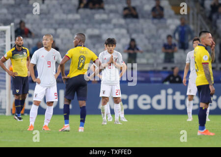 Takefusa Kubo (JPN), 24. Juni 2019 - FUSSBALL: Copa America 2019, Gruppe C Match zwischen Ecuador 1-1 Japan im Estadio Mineirao in Belo Horizonte, Brasilien. (Foto von Lba) Stockfoto