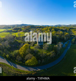 Luftaufnahme von Cardoness Schloss, Torhaus der Flotte, Dumfries and Galloway, Schottland Stockfoto