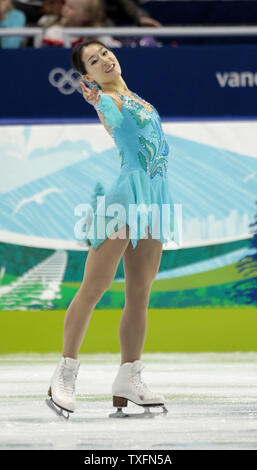 Yan Liu China skates ihr kurzes Programm in der Frauen Figur Wettbewerb bei den Olympischen Winterspielen 2010 in Vancouver, Kanada, am 23. Februar 2010. UPI/Brian Kersey Stockfoto