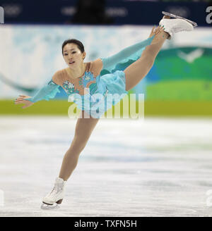 Yan Liu China skates ihr kurzes Programm in der Frauen Figur Wettbewerb bei den Olympischen Winterspielen 2010 in Vancouver, Kanada, am 23. Februar 2010. UPI/Brian Kersey Stockfoto