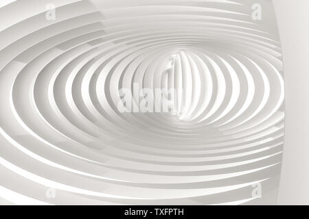 3D-Rendering, weiße Oberfläche Kanal Stockfoto