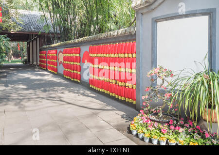 Antike Architektur von Du Fu Caotang in Chengdu, China Stockfoto