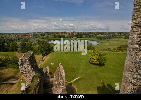 Eine Ansicht von Framlingham Schloss Stockfoto