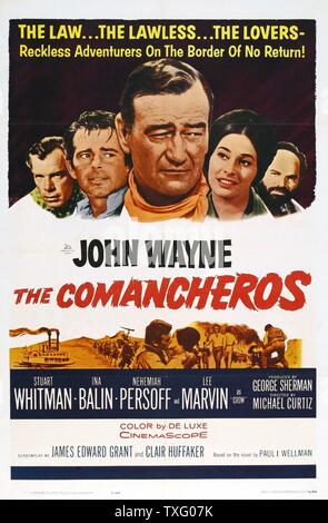 Die Comancheros Jahr: 1961 USA Regie: Michael Curtiz John Wayne Poster (USA) Stockfoto