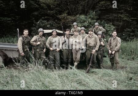 Der Soldat James Ryan Jahr: 1998 USA Regie: Steven Spielberg, Tom Hanks, Giovanni Ribisi, Jeremy Davies, Barry Pepper, Tom Sizemore, Vin Diesel, Adam Goldberg, Edward Burns, Dale Dye Stockfoto