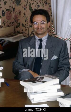 Jacques Attali, französischer Politiker. Palais de l'Elysée in Paris, 12. April 1989 Stockfoto