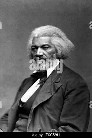 Frederick Douglass (c 1818-1895, geb. Friedrich August Waschen Bailey, ein Slave), c 1879. African American abolitionist, Reformer, Meister der Frauenwahlrecht und Gläubiger in die Gleichheit aller Bürger der Vereinigten Staaten. Stockfoto