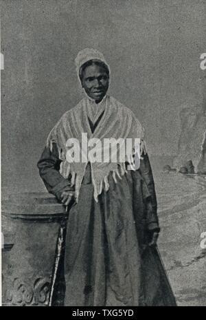 Fremdling Wahrheit, African American abolitionist und Vorkämpfer für die Rechte der Frauen. In die Sklaverei als Isabella Baumfree geboren, sie floh in die Freiheit 1826. Ihr Name 1843 geändert Stockfoto