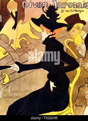 Henri de Toulouse-Lautrec französische Schule Divan Japonais Stockfoto