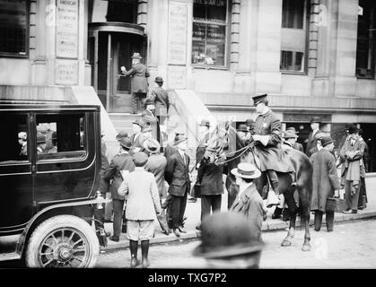 Verlust der Olympic White Star Line-Klasse RMS Titanic mit einem Eisberg am 12. April 1912 ihre Jungfernfahrt von Southampton nach New York getroffen. Dieser schiffskatastrophe vor als 1.500 Leben verloren Stockfoto