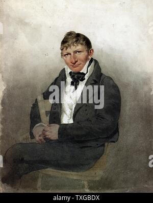 John Rubens Smith, Selbstporträt, drei Viertel Länge, Sitz, Vorderseite Stockfoto