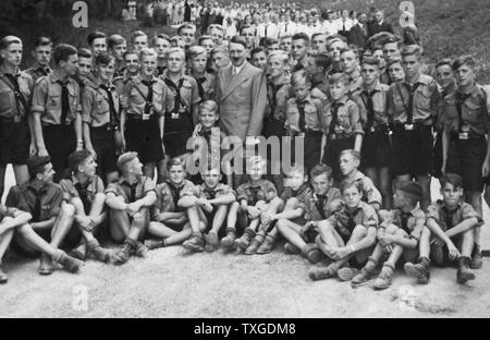 Foto der Hitler-Jugend Mitglieder. Vom 1942 Stockfoto