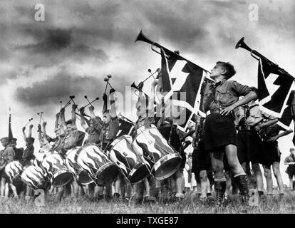 Foto der Hitler-Jugend Mitglieder. Von Helmut Stellrecht (1898-1987) NS-Politiker und Propagandist. Datierte 1939 Stockfoto