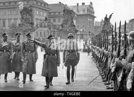 Foto Reinhard Tristan Eugen Heydrich (1904-1942) hochrangigen deutschen Nazi-Beamten im zweiten Weltkrieg. Datiert 1940 Stockfoto