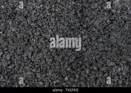 Asphalt und Bitumen Rohstoffe closeup Stockfoto