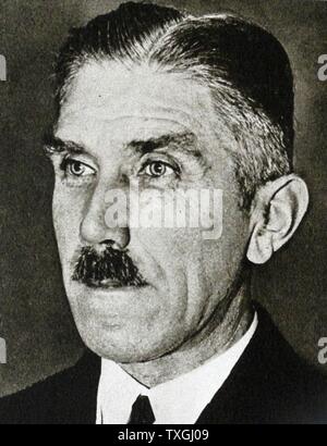 Franz von Papen 1879 ñ 1969. Deutsche Edelmann, General Staff Officer und Politiker. Er diente als Bundeskanzler der Bundesrepublik Deutschland im Jahr 1932 und als Vizekanzler unter Adolf Hitler 1933 - 1934. Stockfoto