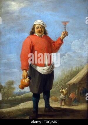 August von David Teniers der jüngere (1610-1690), ein flämischer Maler. Vom 17. Jahrhundert Stockfoto