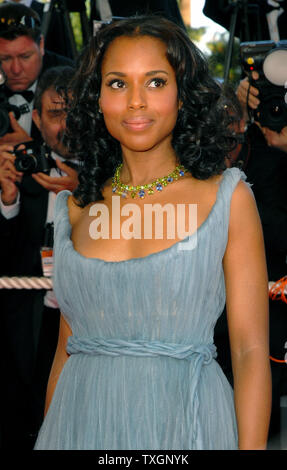 Kerry Washington kommt an der Palais des Festivals für die galavorstellung von "Zodiac" auf der 60. Filmfestival in Cannes Cannes, Frankreich am 17. Mai 2007. (UPI Foto/Christine Kauen) Stockfoto