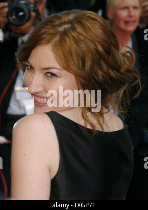 Schauspielerin Kelly MacDonald kommt an der Palais des Festivals für die galavorstellung der neue Film der Brüder Coen'' kein Land für alte Männer" am 60. Filmfestival in Cannes Cannes, Frankreich am 19. Mai 2007. (UPI Foto/Christine Kauen) Stockfoto