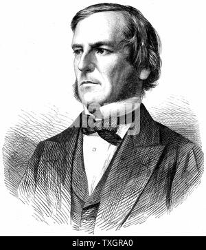 George Boole (1815-65). Englischer Mathematiker und Logiker Holz 1865 Gravur Stockfoto