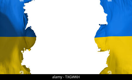 Gestrahlt Ukraine Flagge Stockfoto