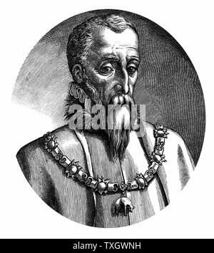 Ferdinand Alvarez de Toledo, Herzog von Alva (1508-82), spanischer General und Staatsmann. Als Generalleutnant in den Niederlanden 1567-73, erzwungene brutale Anti-protestantische Regel. Er trägt den Orden vom Goldenen Vlies Gravur Stockfoto