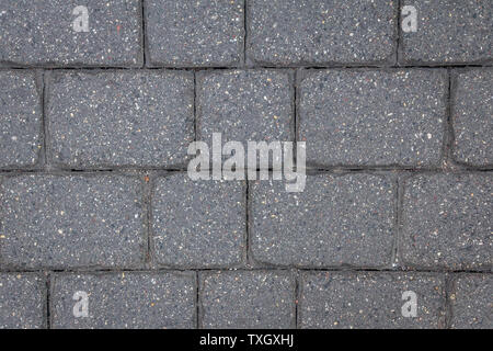 Konkreten Fliese Textur. Stadt Bürgersteig Hintergrund. Abstrakte Stein Ziegel Muster. Straße Bürgersteig Textur. Stockfoto