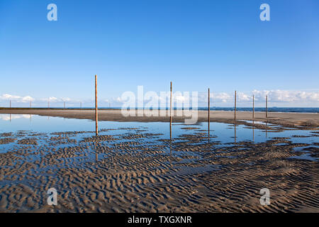 Geographie / Reisen, Deutschland, Niedersachsen, Badebereich in der Nordsee, Wangerooge Isle, Ostfriesland, Additional-Rights-Clearance-Info-not-available Stockfoto