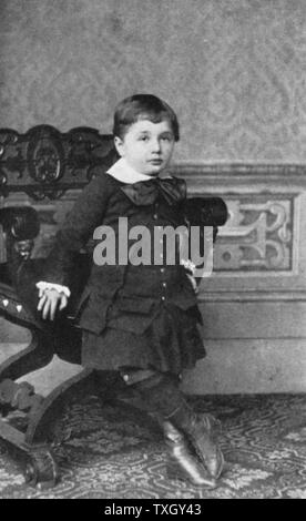 Albert Einstein (1879-1955) deutsch-schweizerische Mathematiker, Relativitätstheorie Einsteins als kleines Kind Stockfoto