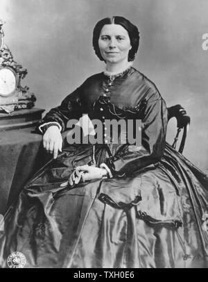 Clara Barton (1821-1912) Gründer Der amerikanische Zweig des Roten Kreuzes (1881) und der erste Präsident (1881-1904). Foto Stockfoto