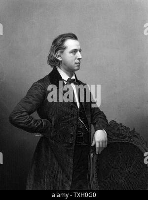 Henry-bezirk Beecher (1813-1887) American Congregational Minister; Bruder von Harriet Beecher Stowe. Gravur nach Foto c 1861 Stockfoto