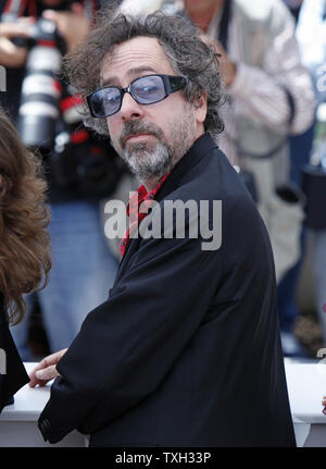 Jury Präsident Tim Burton kommt an der Jury photocall während der 63. jährliche Internationale Filmfestspiele von Cannes in Cannes, Frankreich am 12. Mai 2010. UPI/David Silpa Stockfoto