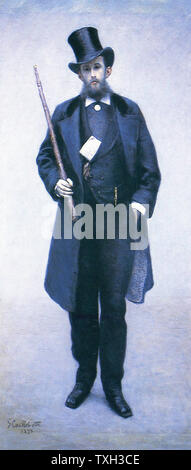 Gustave Caillebotte - Porträt Paul Hugot 1878 Stockfoto