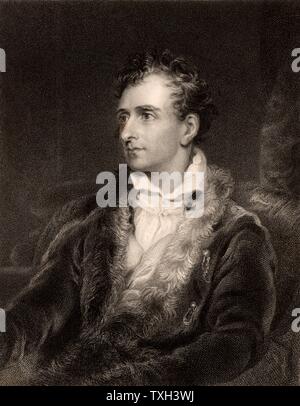 Antonio Canova (1757-1822), italienischer Bildhauer. Gravur nach dem Porträt von Thomas Lawrence von "Die Galerie der porträts "Vol III. von Charles Knight (London, 1834). Stockfoto