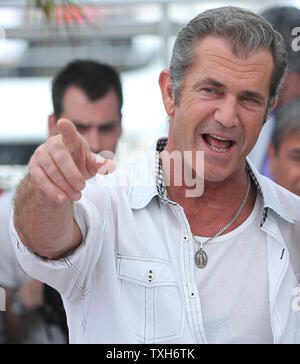 Mel Gibson kommt an einem Fotoshooting für den Film "der Biber" während der 64. jährliche Internationale Filmfestspiele von Cannes in Cannes, Frankreich am 18. Mai 2011. UPI/David Silpa Stockfoto