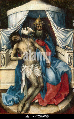 Robert Campin - Trauer Trinity Thron Gott 1435 Stockfoto