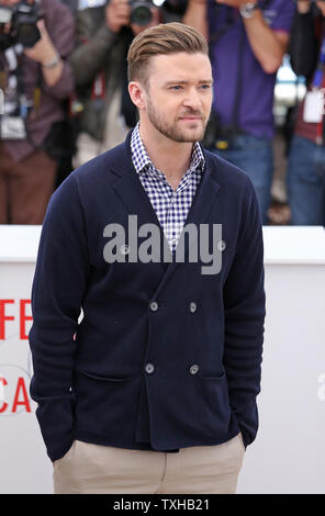 Justin Timberlake kommt an ein Foto für den Film "Inside Llewyn Davis' während die 66. jährliche Internationale Filmfestspiele von Cannes in Cannes, Frankreich am 19. Mai 2013. UPI/David Silpa Stockfoto